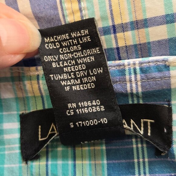 Lane Bryant Womens Plaid Skort Plus Size 22 Blue/Green - Picture 7 of 7